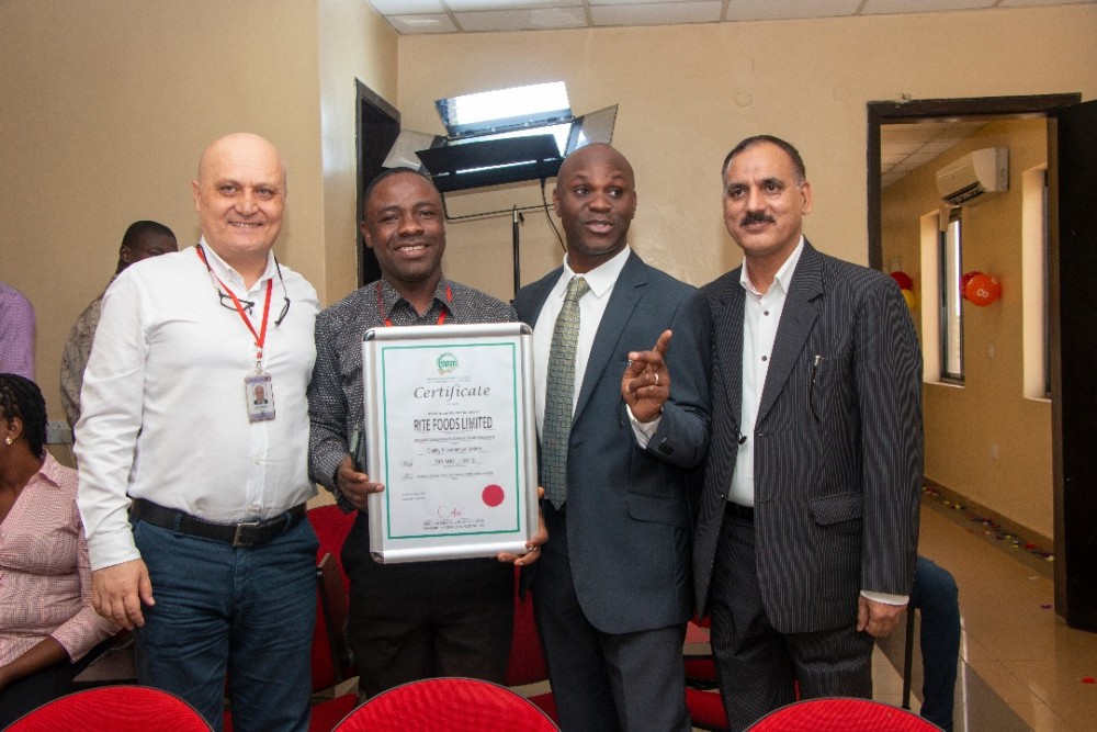Rite Foods receives ISO 9001 certification to expand into West Africa (Pictures)