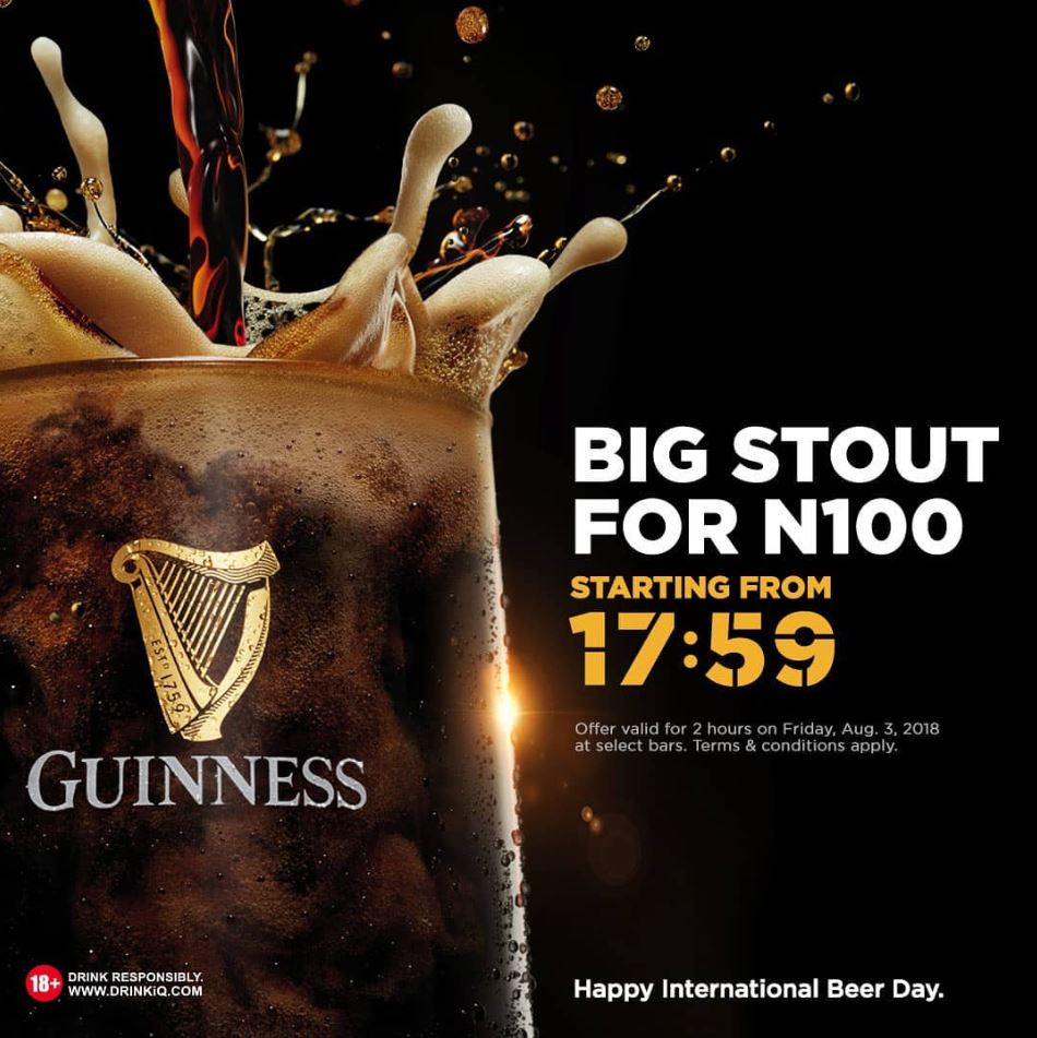 International Beer Day: Enjoy a Big Stout at the extraordinary price of N100
