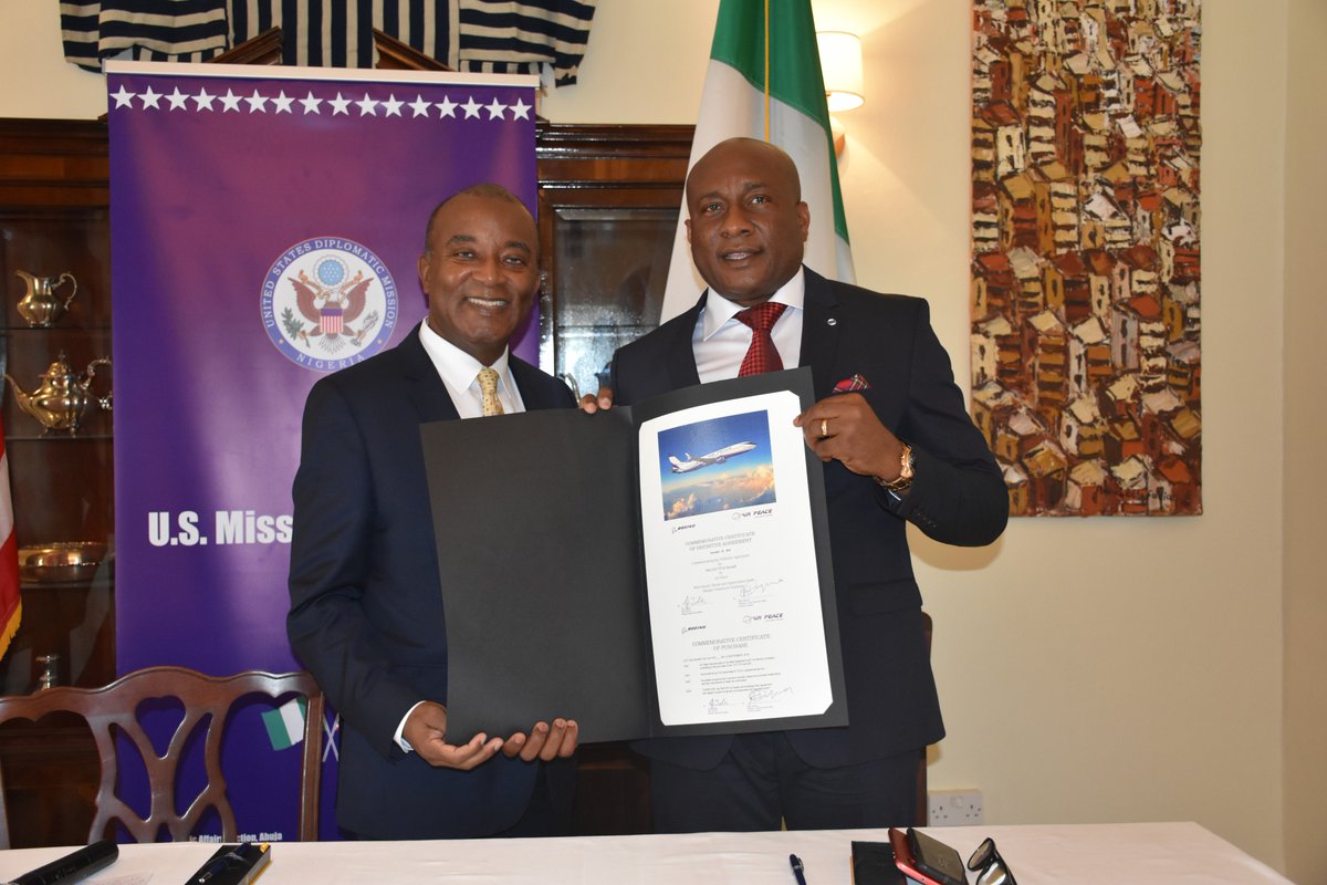 NIGERIA’S AIR PEACE ORDERS 10 BOEING 737 MAX VALUED AT $1.17 BILLION