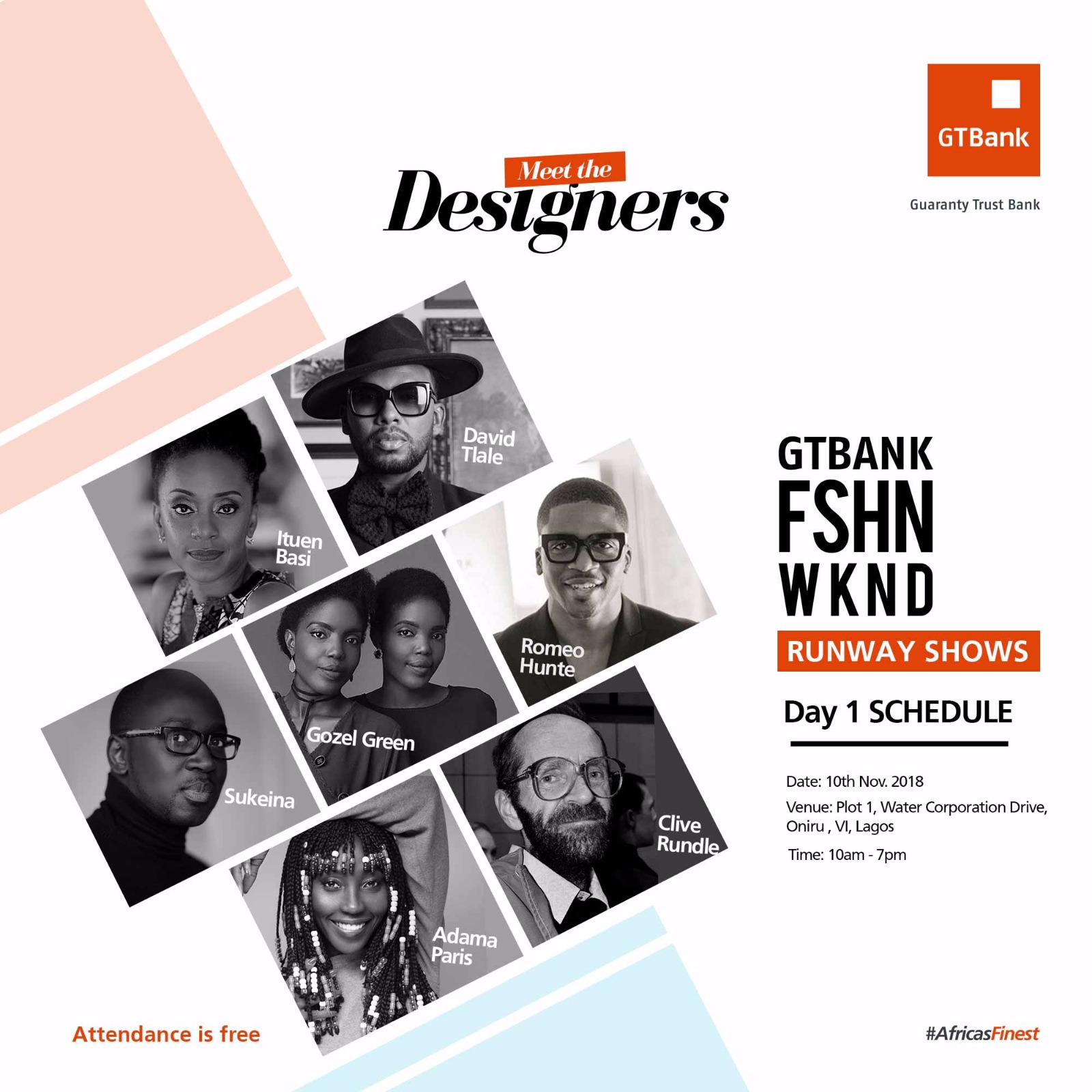 Day 1: The GTBank Fashion Weekend, Meet the Runway Designers