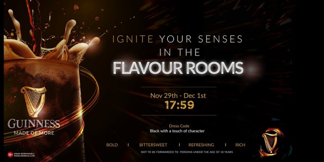 Experience the extraordinary at the Guinness Flavour Rooms!