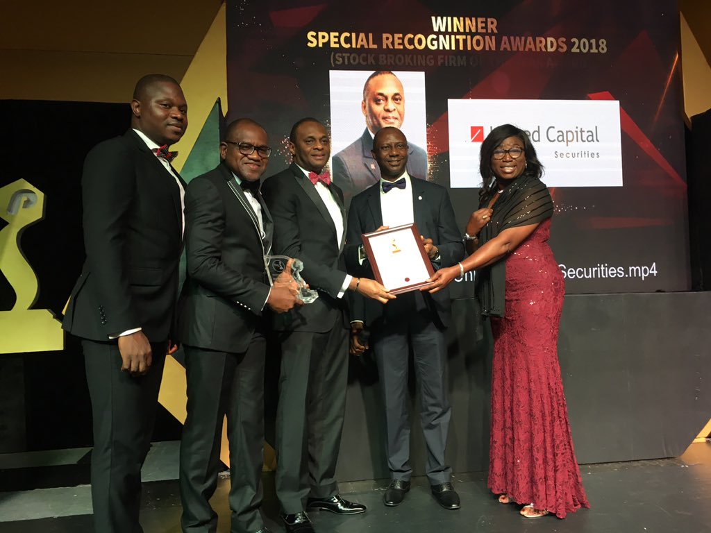 United Capital Plc Wins the Stockbroking Firm of the Year at Pearls Awards (Photos)