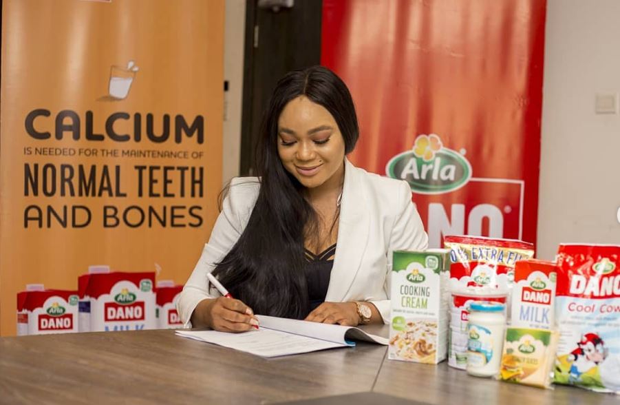 Nollywood Actress, Rechael Okonkwo Unveiled as Brand Ambassador for Dano Milk (Photos)