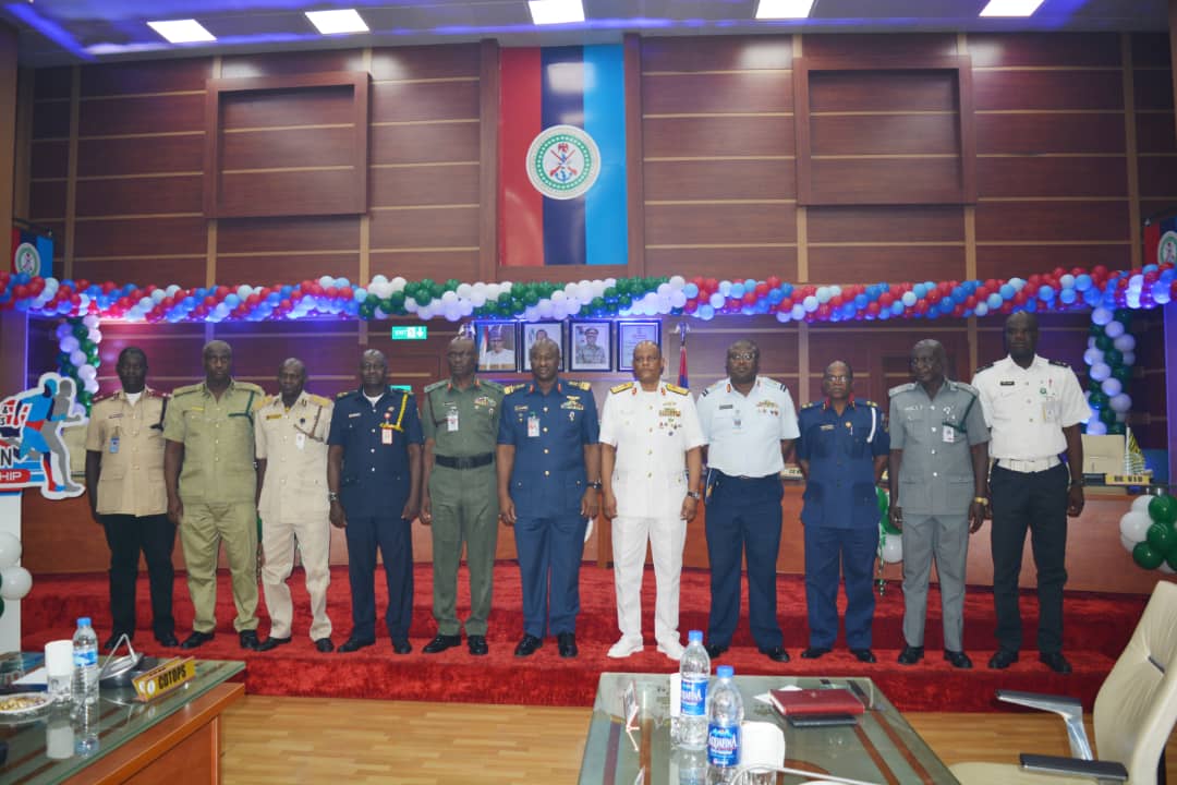 DHQ UNVEILS CDS ARMED FORCES AND SECURITY AGENCIES HALF MARATHON CHAMPIONSHIP LOGO IN ABUJA (PHOTOS)