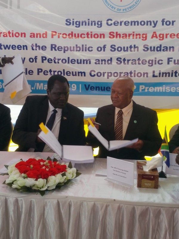New Petroleum Agreement Between South Sudan and South Africa is a boost to Peace, Economic Recovery and the Oil Industry