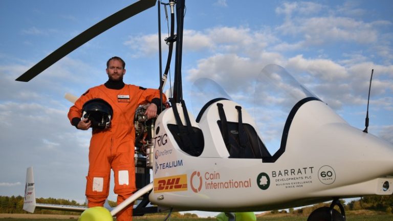 DHL Supports James Ketchell As He Writes History Circumnavigating The Globe In A Gyrocopter