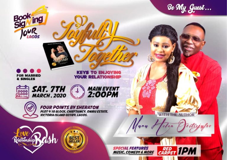Mama Helen Oritsejafor storms Lagos with Joyful Together Book tour