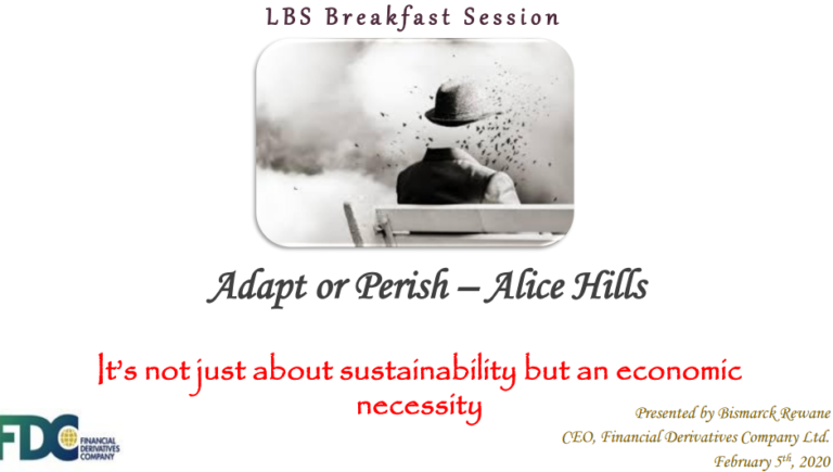 Adapt or Perish – An Economic Necessity – LBS Executive Breakfast Session (February 2020)