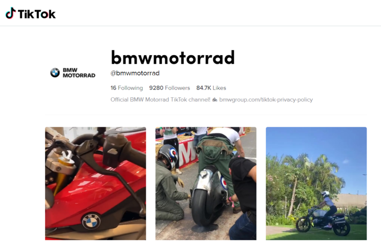 BMW Motorrad goes TikTok