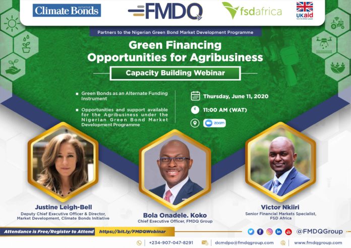 FMDQ FSDA CBI Green Bonds Webinar Visual - June 8 Brandspurng