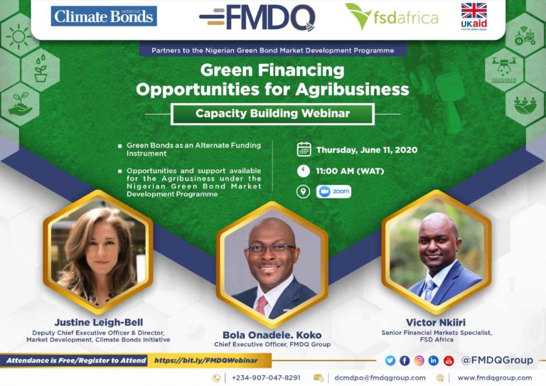 Nigerian Agricultural Sector Positioned for Boost as FMDQ, FSD Africa and CBI Hold Session on Green Financing Opportunities for Agribusiness
