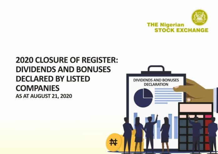 Complete List of Dividends and Bonuses declared on NSE in 2020 (August)