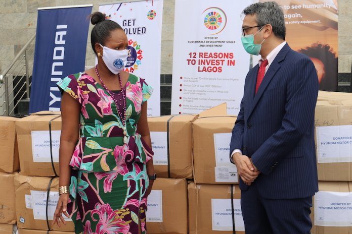 Hyundai Donates N35 million PPEs to Nigeria (Photos)