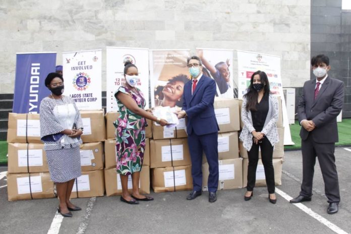 Hyundai Donates N35 million PPEs to Nigeria (Photos)