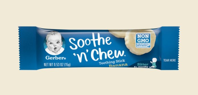 Gerber introduces Soothe 'n' Chew teething sticks – a first-of-its-kind natural product for teething