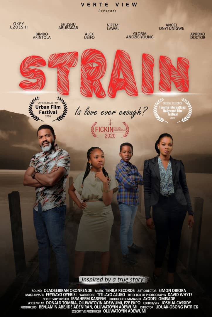 STRAIN – A Nigerian Sickle Cell themed movie wins award for International Best Film at the 2020 edition of Urban Film festival in Miami US