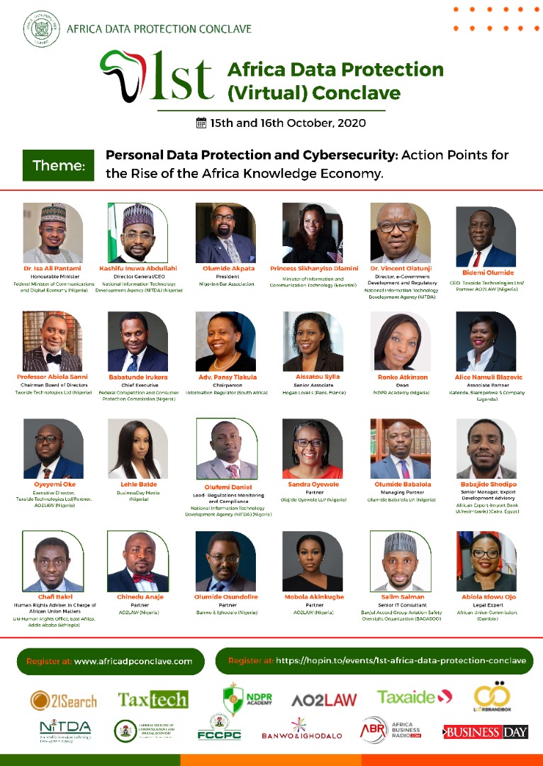 1st Africa Data Protection Conclave set to hold October 15th and 16th