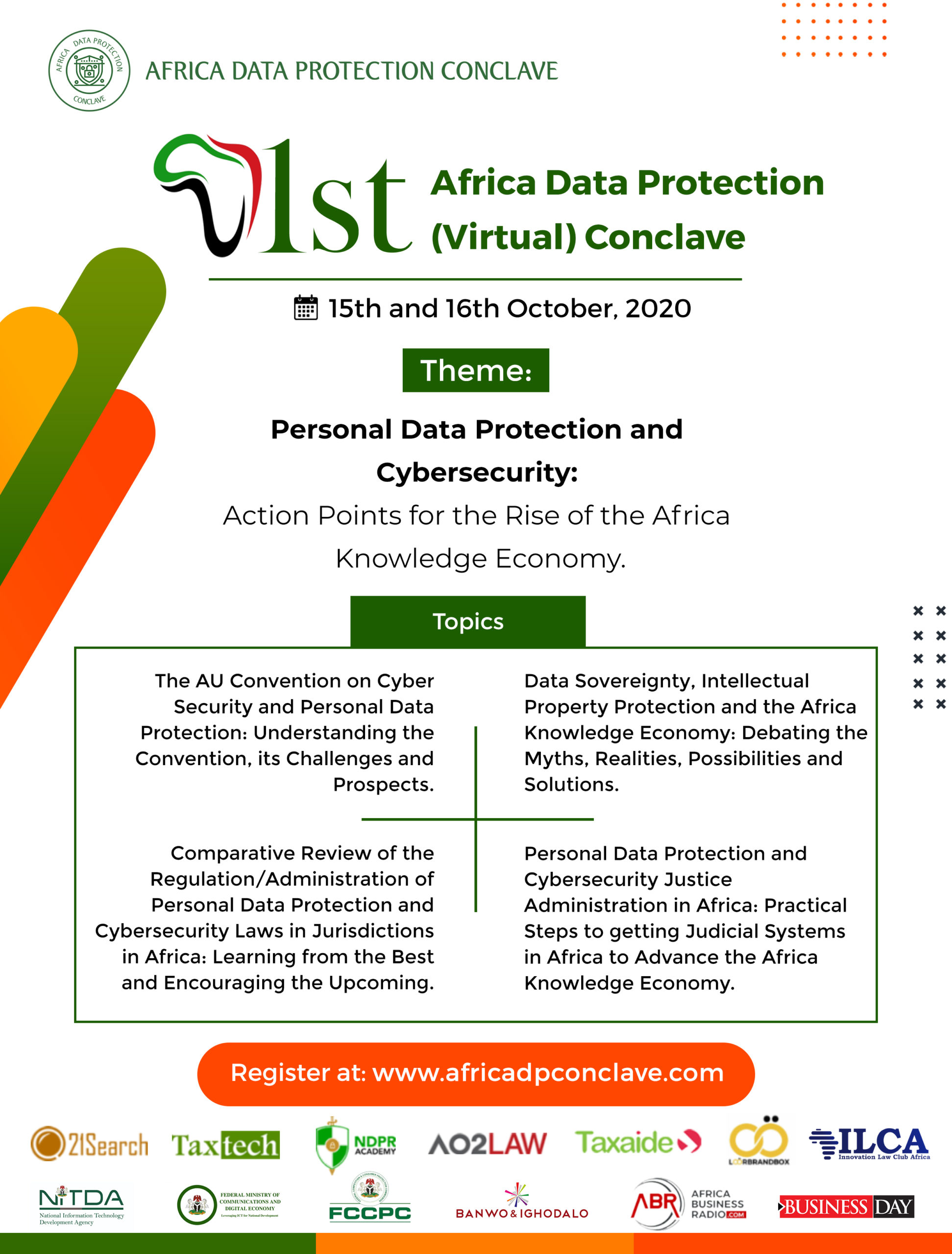 1st Africa Data Protection Conclave set to hold October 15th and 16th | www.brandspurng.com