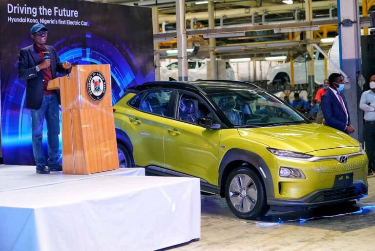 Hyundai Kona: Governor Sanwo-Olu Unveils First Locally-Assembled Electric Car In Nigeria (Photos)