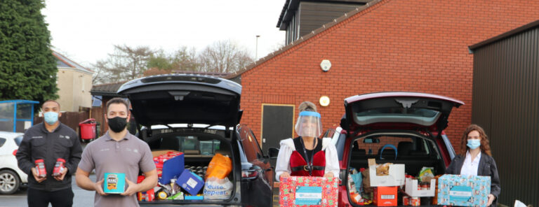 Jaguar Land Rover Employees Donate Christmas Food To Vulnerable Families