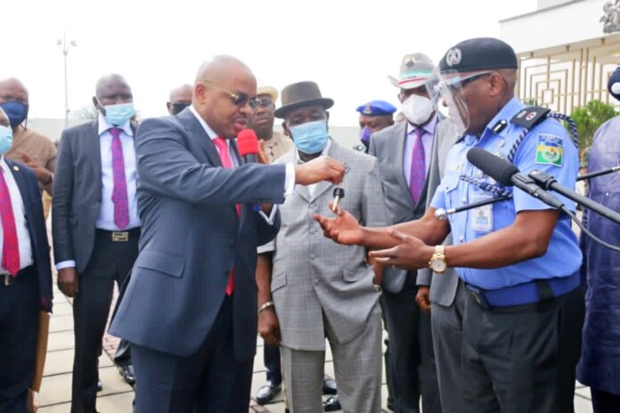 Photos: Akwa Ibom Govt reactivates Joint Task Force, donates 30 new patrol trucks