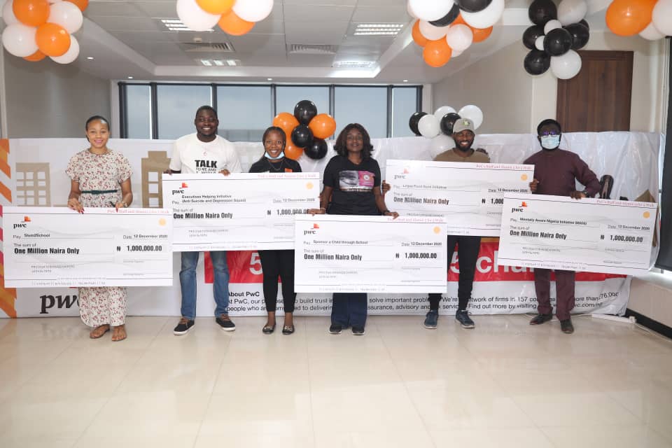 PwC Holds Annual Walk for Charity; Donates N5m to 5 Selected Charities Brandspurng