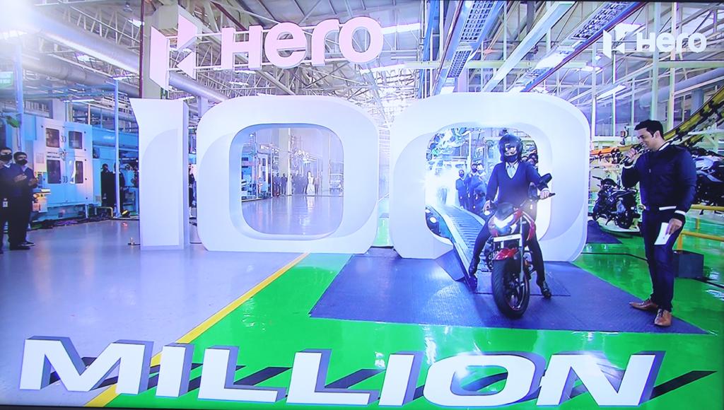 Hero Motocorp Surpasses The Monumental 100 Million Cumulative Production Milestone Brandspurng1