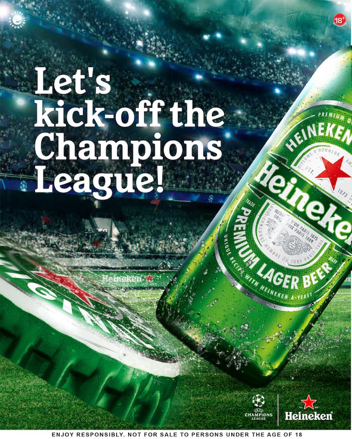 Heineken Excites Fans with New Campaign in Anticipation of the UCL Knockouts