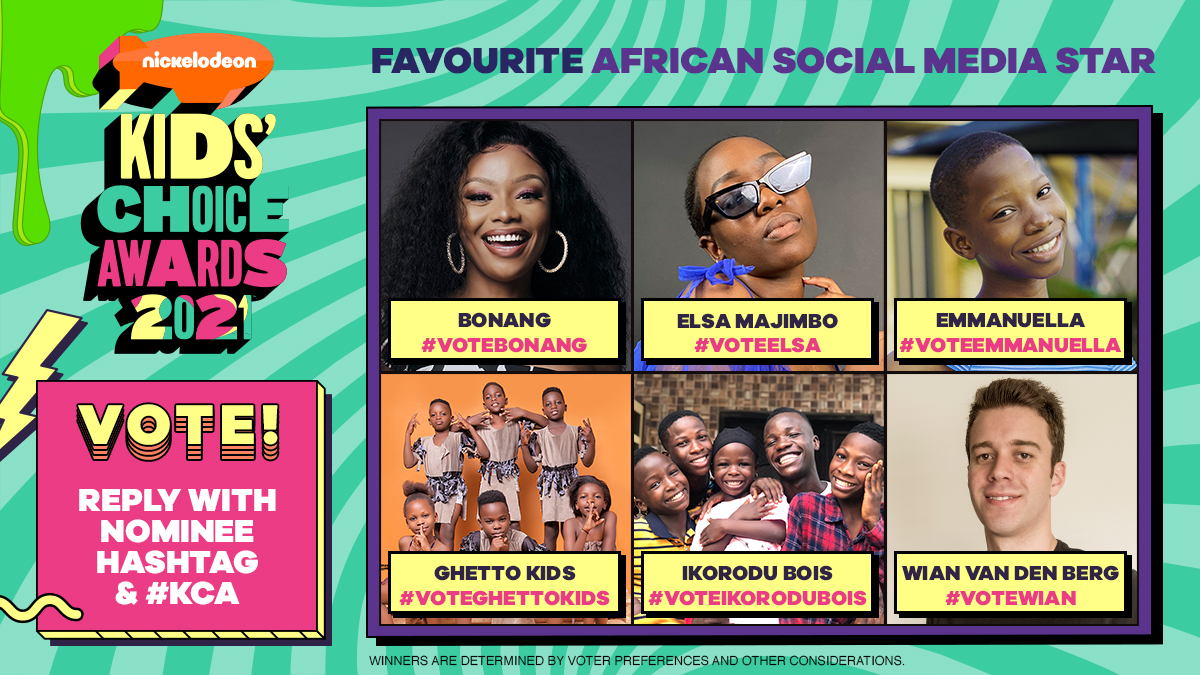 Ikorodu Bois, Emmanuella, and Others nominated for Nickelodeon’s Kids’ Choice Awards 2021 