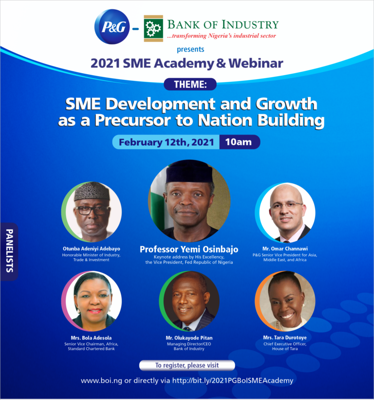 Procter & Gamble, FG and BoI announces the launch of the 2021 P&G – BoI SME Academy