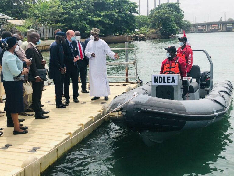 Drug War: British Govt Donates Speedboat, As NDLEA Boss Talks Tough (Photos)