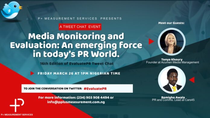 Evaluate PR TweetChat: Measurement And Evaluation Agency Addresses Industry Issues-Brand Spur Nigeria