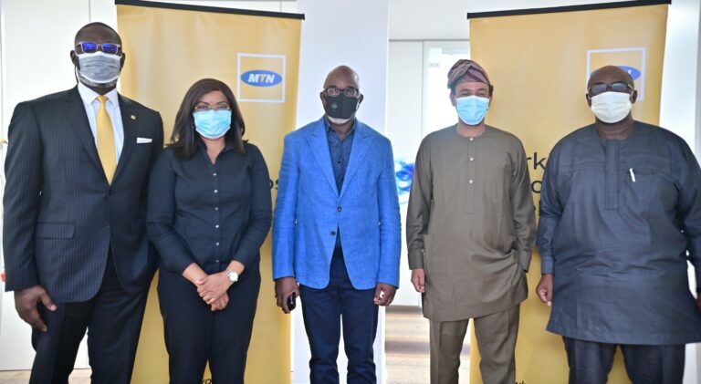 NFF President, Amaju Pinnick Pays Courtesy Visit To MTN