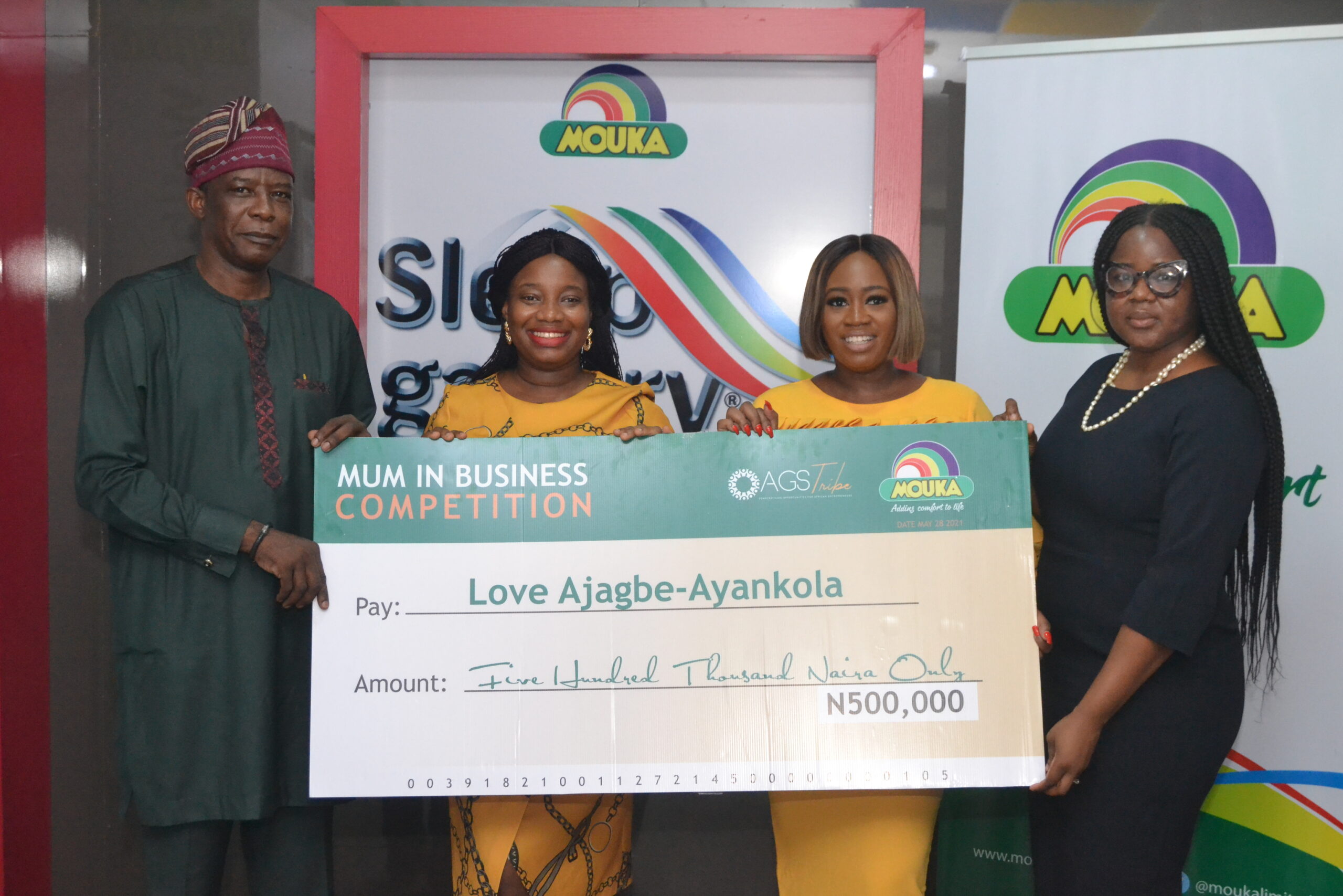 MOUKA Celebrates Mothers, Presents Cheques to Winners of Mums-in-Business-Brand Spur Nigeria