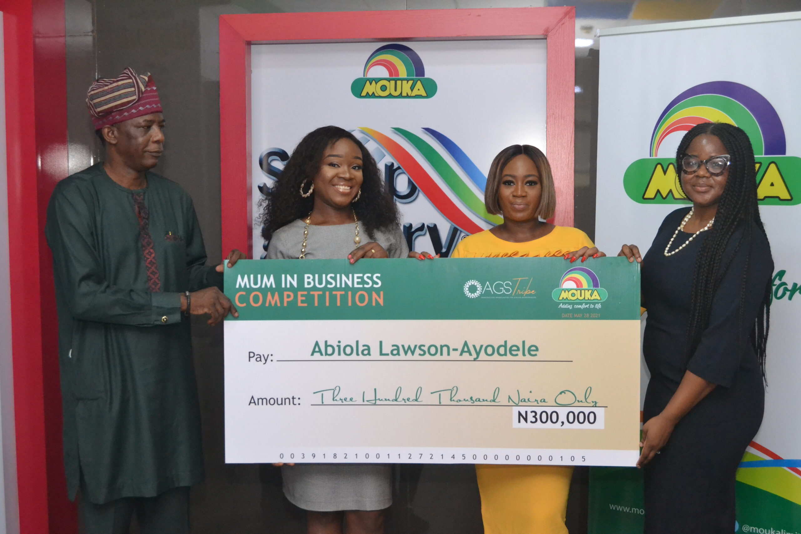 MOUKA Celebrates Mothers, Presents Cheques to Winners of Mums-in-Business-Brand Spur Nigeria