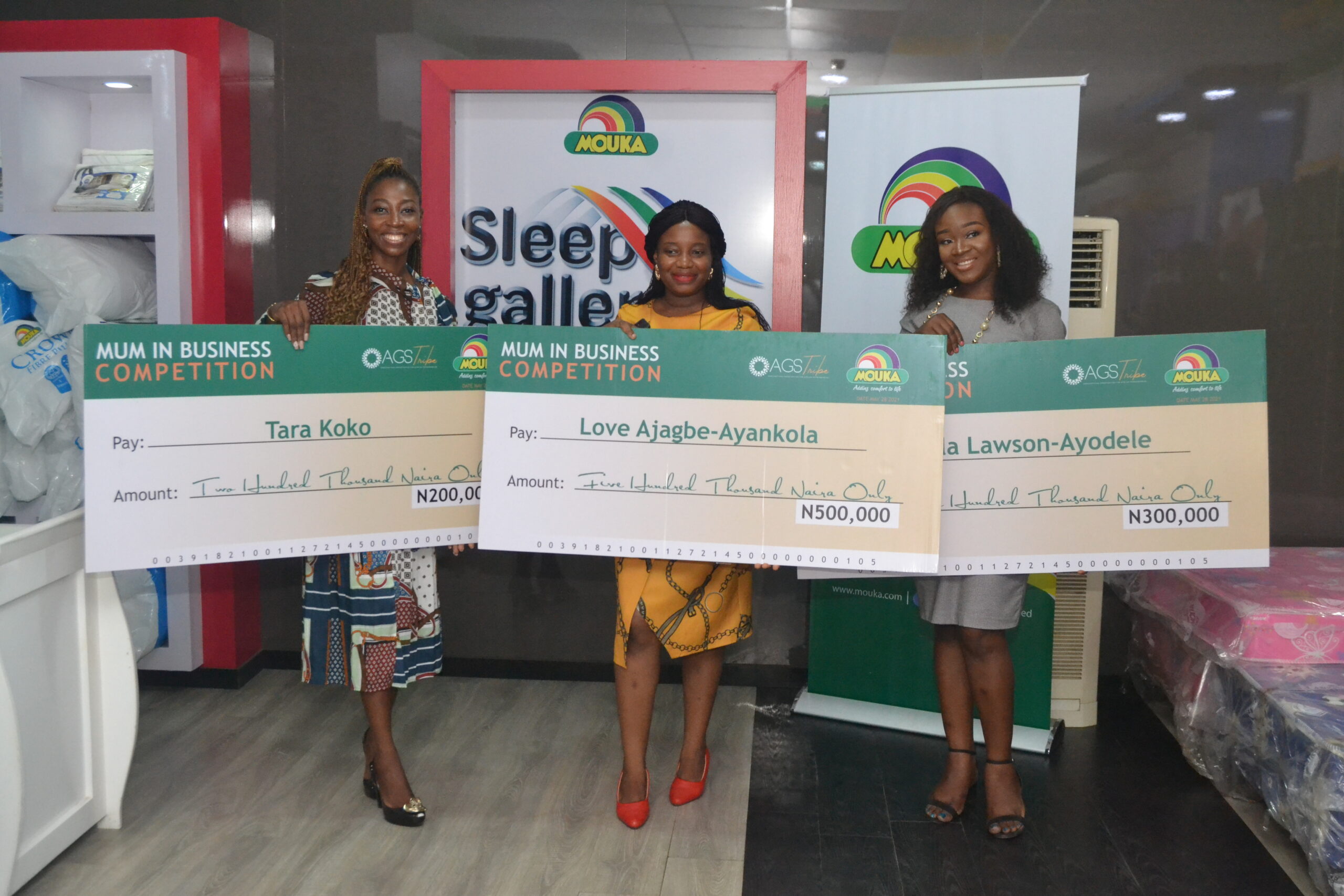 MOUKA Celebrates Mothers, Presents Cheques to Winners of Mums-in-Business-Brand Spur Nigeria