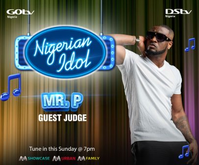 Peter Okoye (Mr. P) To Appear As Guest Judge On Nigerian Idol This Sunday