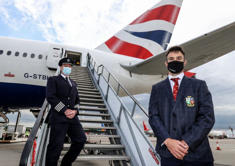 British And Irish Lions Roar Off To South Africa With British Airways
