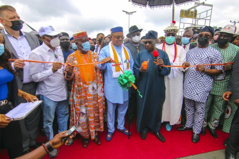 You Have Not Disappointed Me And Your People – Obasanjo To Udom At Flyover Inauguration
