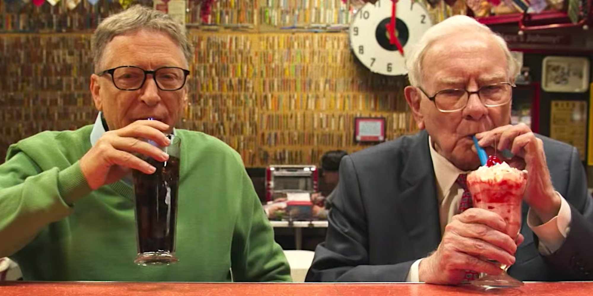 Bill Gates and Warren Buffett have a rounded view of philanthropy. Photo: @marciojmsilva/Twitter