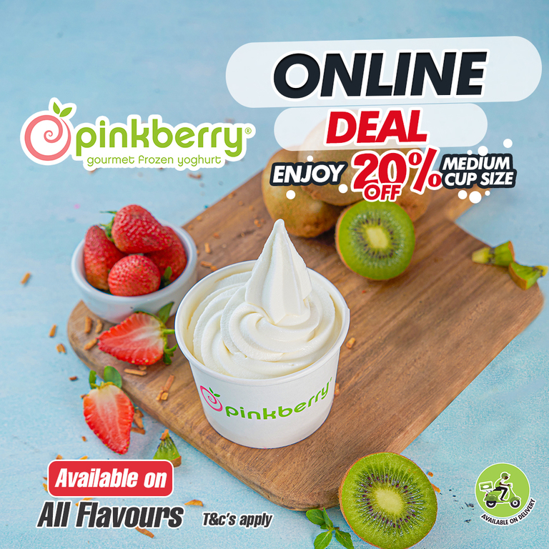 Blueberry Froyo At Pinkberry