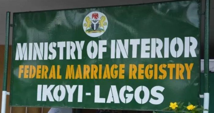 Court Rules That All Marriages Performed At The Ikoyi Registry Are Illegal And Invalid