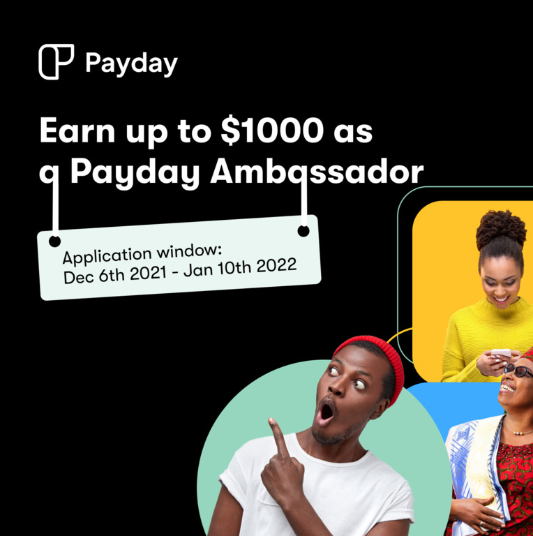 Payday Ambassador Program 2022 For Africans