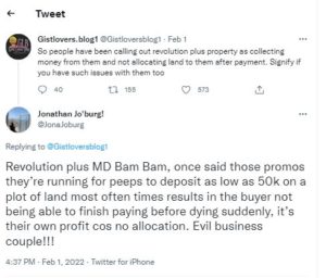 Revolution Plus Property Customers lament