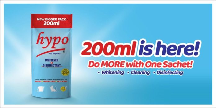 Hypo Introduces Larger Sachets Of Bleach With 200ml size
