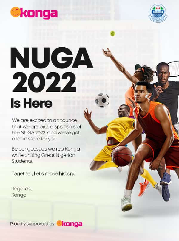 Konga Lights Up 2022 NUGA Games