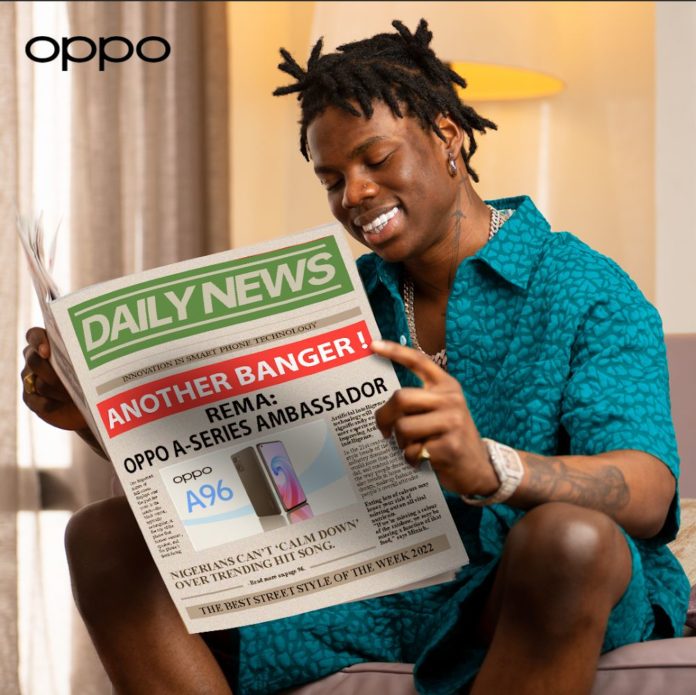 Rema Has Joined OPPO Nigeria As A Brand Ambassador