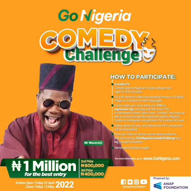 GoNigeria Flags Off Comedy Challenge With N2 million Worth of Prizes