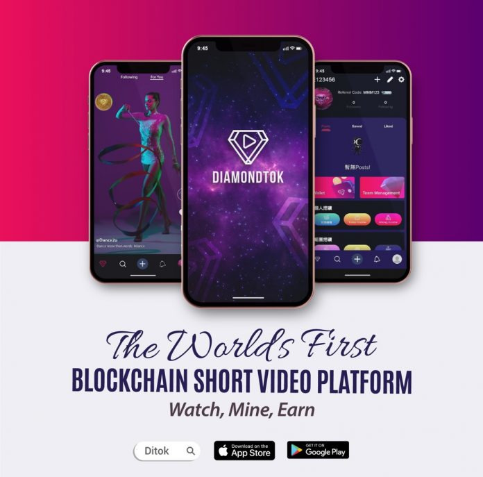 Ditok Launches Its  First Blockchain Short Video Platform