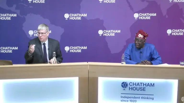 2023: Keynotes From Tinubu’s Presentation At Chatham House In London